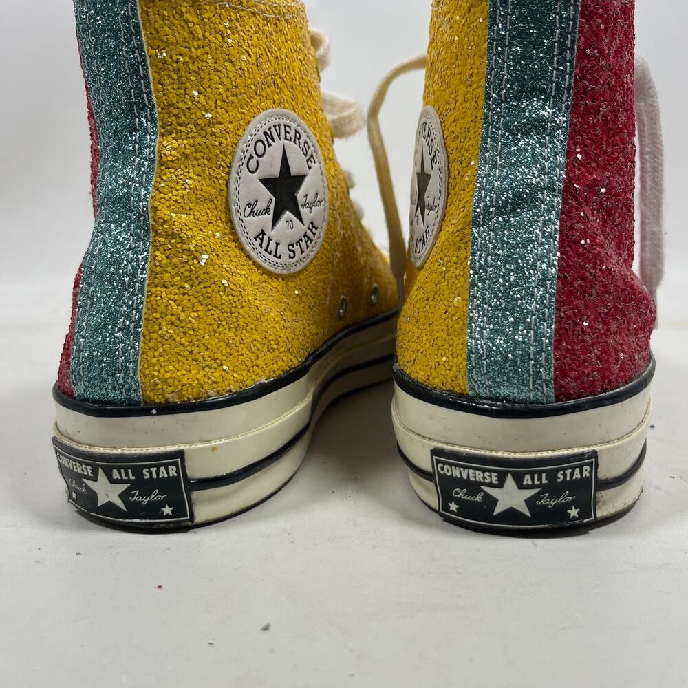 CONVERSE Sneakers M5.5 W7.5 All Star JW Anderson Chuck 70 Hi Top Glitter Barbosa - Picture 15 of 15